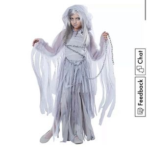 New Halloween Costume Haunted Beauty Kids Children Girls Teen Scary Costume